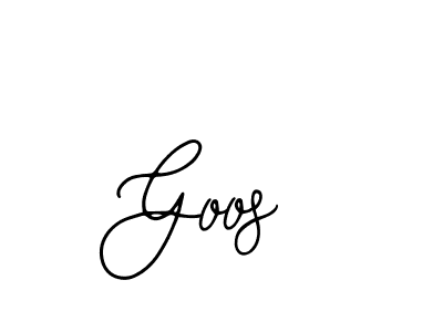 How to make Goos name signature. Use Bearetta-2O07w style for creating short signs online. This is the latest handwritten sign. Goos signature style 12 images and pictures png