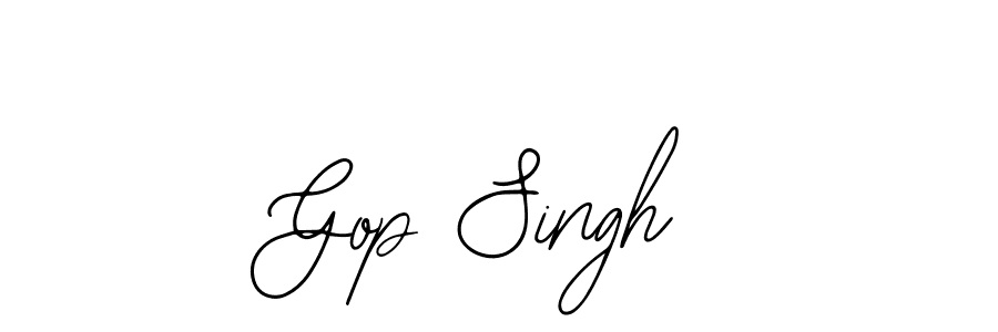 Design your own signature with our free online signature maker. With this signature software, you can create a handwritten (Bearetta-2O07w) signature for name Gop Singh. Gop Singh signature style 12 images and pictures png