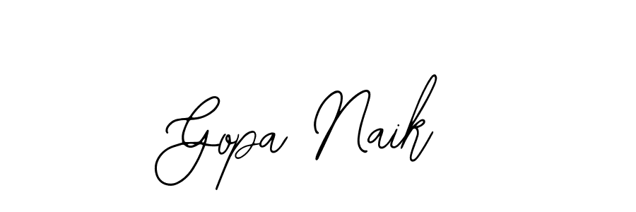 Similarly Bearetta-2O07w is the best handwritten signature design. Signature creator online .You can use it as an online autograph creator for name Gopa Naik. Gopa Naik signature style 12 images and pictures png