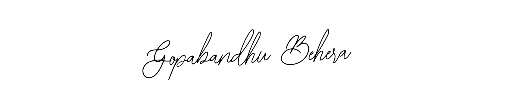 How to Draw Gopabandhu Behera signature style? Bearetta-2O07w is a latest design signature styles for name Gopabandhu Behera. Gopabandhu Behera signature style 12 images and pictures png