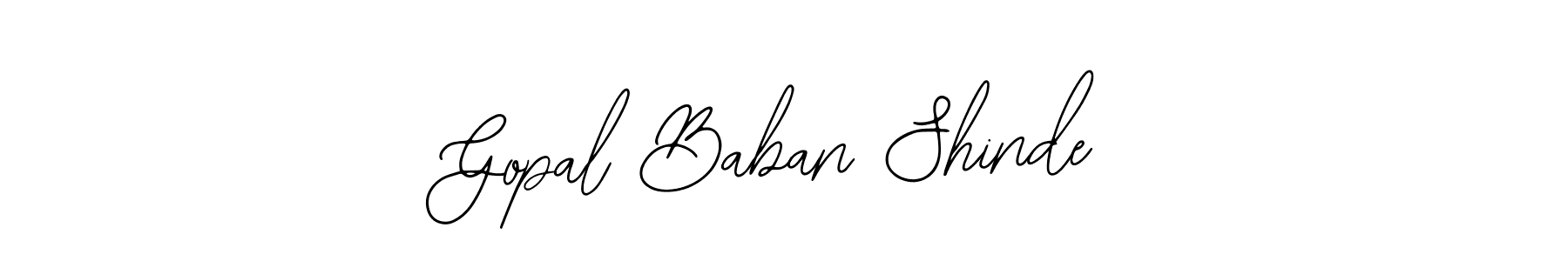 Use a signature maker to create a handwritten signature online. With this signature software, you can design (Bearetta-2O07w) your own signature for name Gopal Baban Shinde. Gopal Baban Shinde signature style 12 images and pictures png