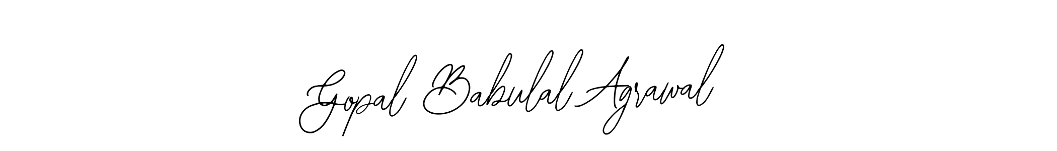 You should practise on your own different ways (Bearetta-2O07w) to write your name (Gopal Babulal Agrawal) in signature. don't let someone else do it for you. Gopal Babulal Agrawal signature style 12 images and pictures png