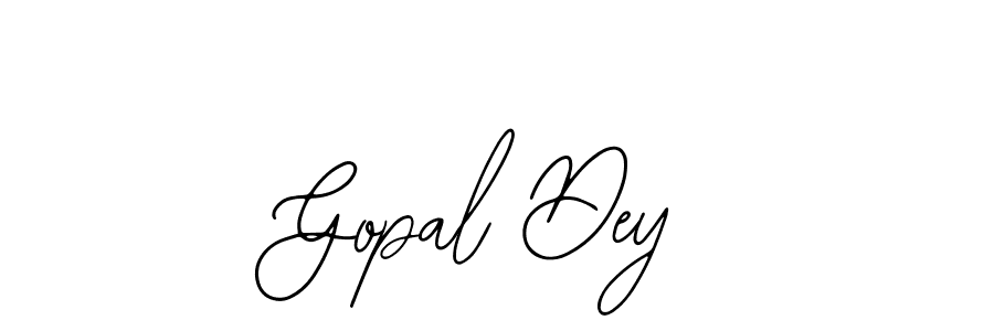 You should practise on your own different ways (Bearetta-2O07w) to write your name (Gopal Dey) in signature. don't let someone else do it for you. Gopal Dey signature style 12 images and pictures png