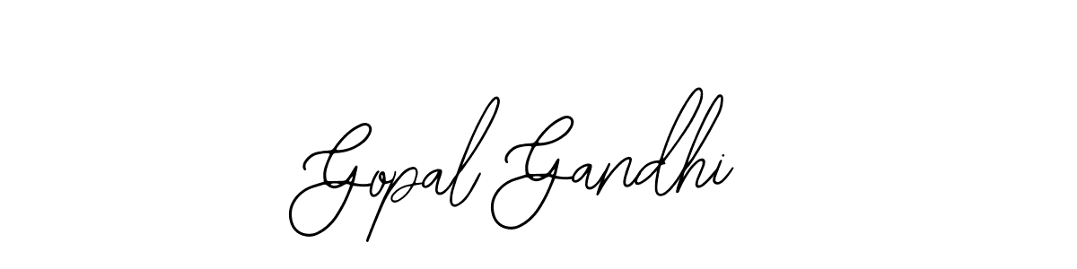 How to make Gopal Gandhi name signature. Use Bearetta-2O07w style for creating short signs online. This is the latest handwritten sign. Gopal Gandhi signature style 12 images and pictures png