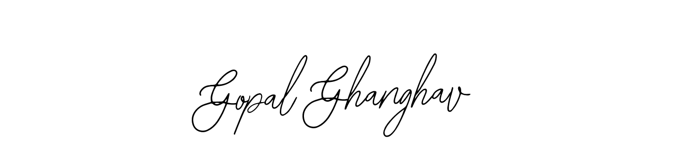 Similarly Bearetta-2O07w is the best handwritten signature design. Signature creator online .You can use it as an online autograph creator for name Gopal Ghanghav. Gopal Ghanghav signature style 12 images and pictures png