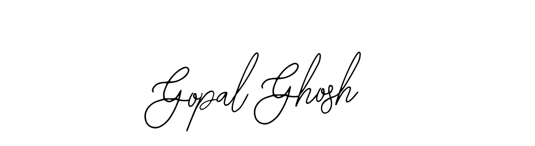 Design your own signature with our free online signature maker. With this signature software, you can create a handwritten (Bearetta-2O07w) signature for name Gopal Ghosh. Gopal Ghosh signature style 12 images and pictures png