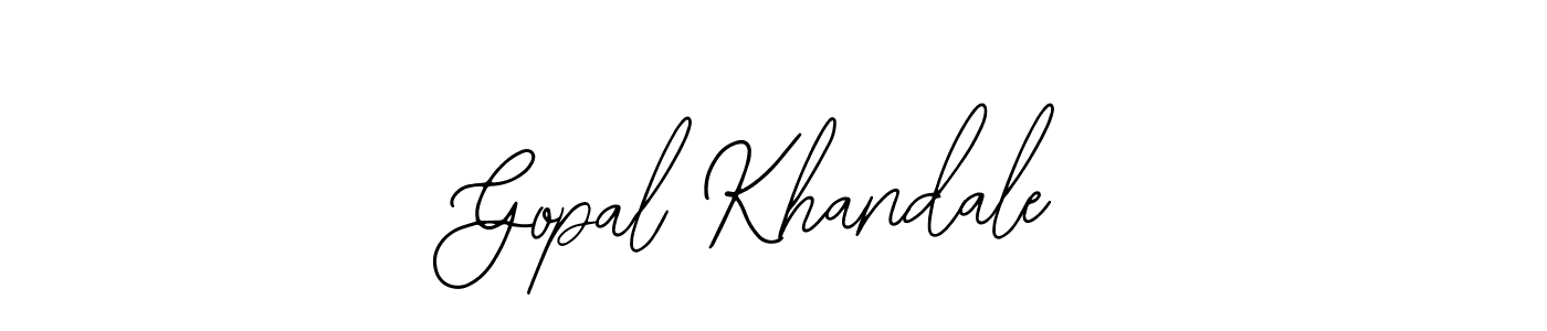 Design your own signature with our free online signature maker. With this signature software, you can create a handwritten (Bearetta-2O07w) signature for name Gopal Khandale. Gopal Khandale signature style 12 images and pictures png