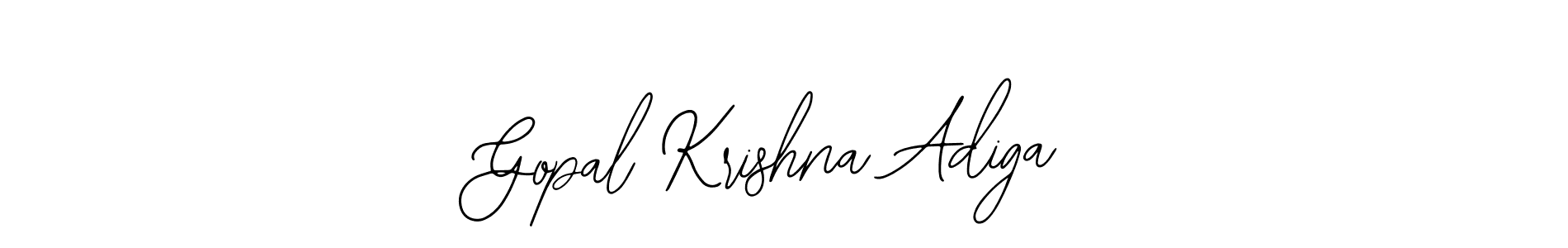 Also You can easily find your signature by using the search form. We will create Gopal Krishna Adiga name handwritten signature images for you free of cost using Bearetta-2O07w sign style. Gopal Krishna Adiga signature style 12 images and pictures png