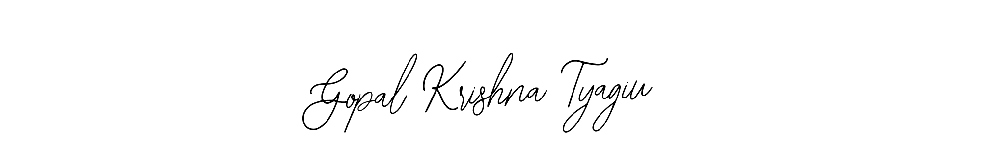 Gopal Krishna Tyagiu stylish signature style. Best Handwritten Sign (Bearetta-2O07w) for my name. Handwritten Signature Collection Ideas for my name Gopal Krishna Tyagiu. Gopal Krishna Tyagiu signature style 12 images and pictures png