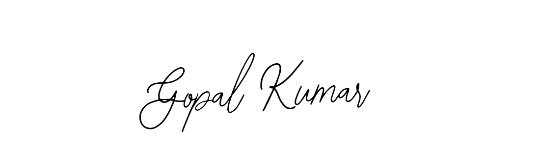 How to make Gopal Kumar name signature. Use Bearetta-2O07w style for creating short signs online. This is the latest handwritten sign. Gopal Kumar signature style 12 images and pictures png