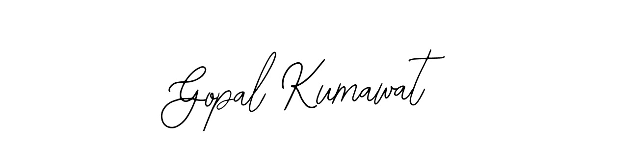 The best way (Bearetta-2O07w) to make a short signature is to pick only two or three words in your name. The name Gopal Kumawat include a total of six letters. For converting this name. Gopal Kumawat signature style 12 images and pictures png