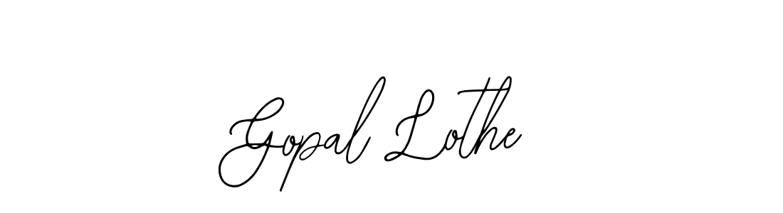 Use a signature maker to create a handwritten signature online. With this signature software, you can design (Bearetta-2O07w) your own signature for name Gopal Lothe. Gopal Lothe signature style 12 images and pictures png