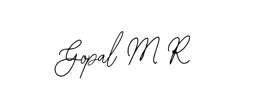 It looks lik you need a new signature style for name Gopal M R. Design unique handwritten (Bearetta-2O07w) signature with our free signature maker in just a few clicks. Gopal M R signature style 12 images and pictures png