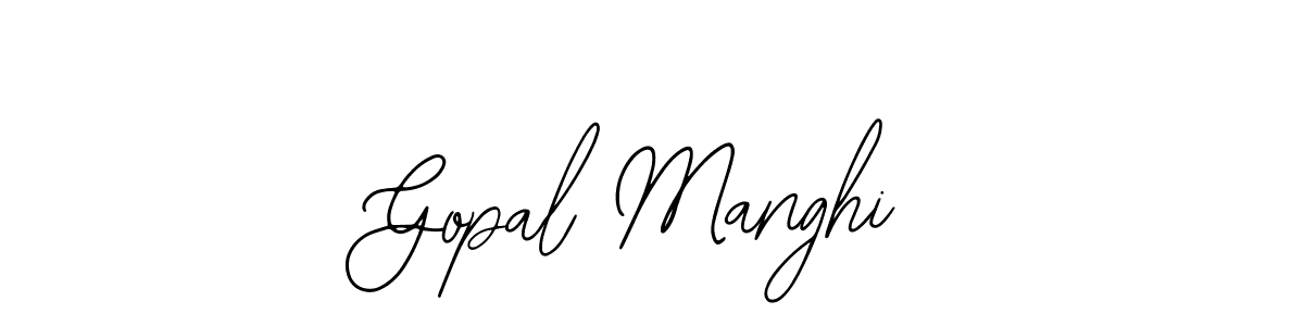Also we have Gopal Manghi name is the best signature style. Create professional handwritten signature collection using Bearetta-2O07w autograph style. Gopal Manghi signature style 12 images and pictures png