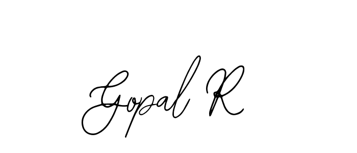 Design your own signature with our free online signature maker. With this signature software, you can create a handwritten (Bearetta-2O07w) signature for name Gopal R. Gopal R signature style 12 images and pictures png
