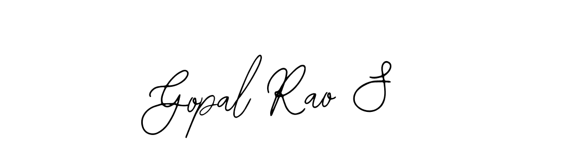 You should practise on your own different ways (Bearetta-2O07w) to write your name (Gopal Rao S) in signature. don't let someone else do it for you. Gopal Rao S signature style 12 images and pictures png