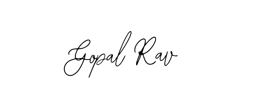 Use a signature maker to create a handwritten signature online. With this signature software, you can design (Bearetta-2O07w) your own signature for name Gopal Rav. Gopal Rav signature style 12 images and pictures png