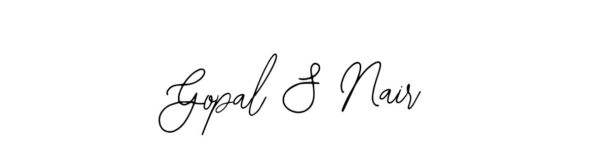 Bearetta-2O07w is a professional signature style that is perfect for those who want to add a touch of class to their signature. It is also a great choice for those who want to make their signature more unique. Get Gopal S Nair name to fancy signature for free. Gopal S Nair signature style 12 images and pictures png