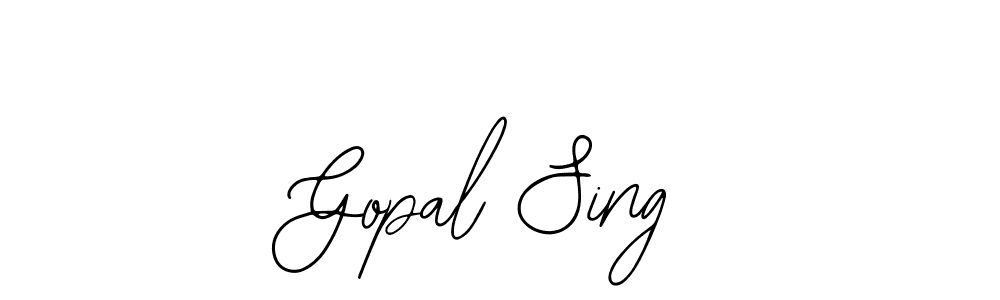 How to Draw Gopal Sing signature style? Bearetta-2O07w is a latest design signature styles for name Gopal Sing. Gopal Sing signature style 12 images and pictures png