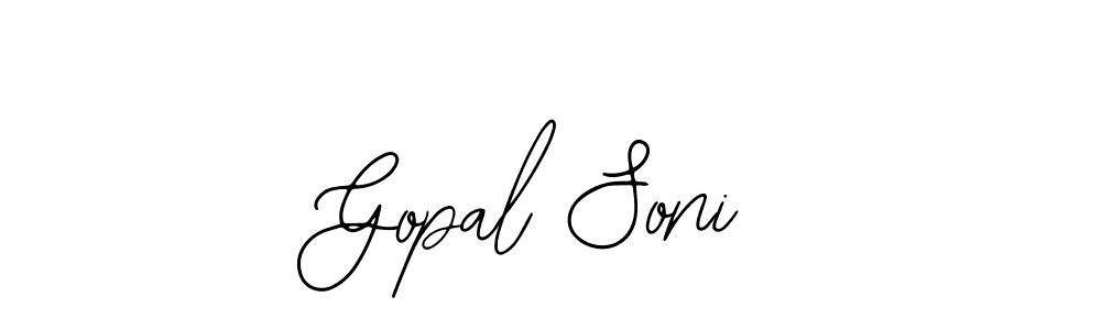 Gopal Soni stylish signature style. Best Handwritten Sign (Bearetta-2O07w) for my name. Handwritten Signature Collection Ideas for my name Gopal Soni. Gopal Soni signature style 12 images and pictures png