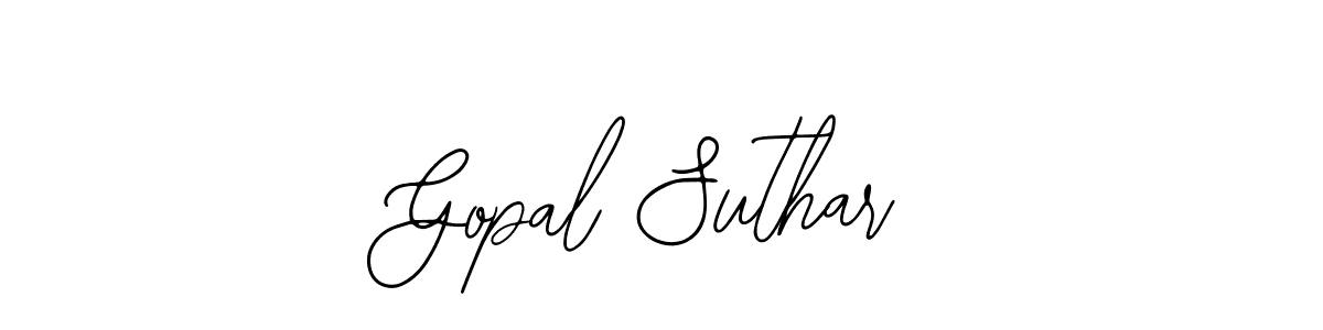 Make a beautiful signature design for name Gopal Suthar. With this signature (Bearetta-2O07w) style, you can create a handwritten signature for free. Gopal Suthar signature style 12 images and pictures png