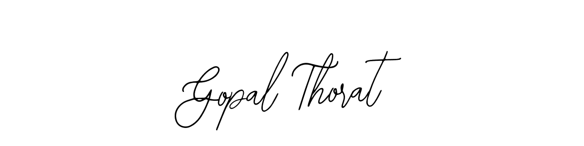 Design your own signature with our free online signature maker. With this signature software, you can create a handwritten (Bearetta-2O07w) signature for name Gopal Thorat. Gopal Thorat signature style 12 images and pictures png