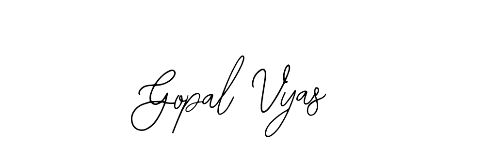 Make a beautiful signature design for name Gopal Vyas. Use this online signature maker to create a handwritten signature for free. Gopal Vyas signature style 12 images and pictures png