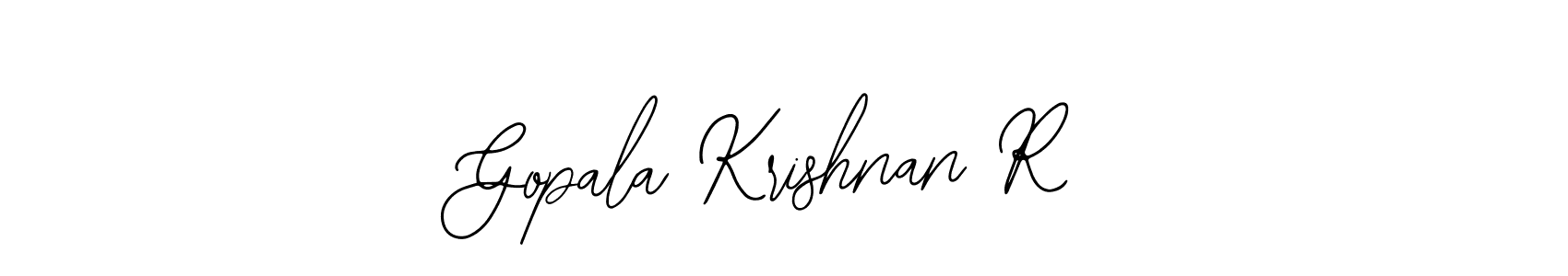 Similarly Bearetta-2O07w is the best handwritten signature design. Signature creator online .You can use it as an online autograph creator for name Gopala Krishnan R. Gopala Krishnan R signature style 12 images and pictures png