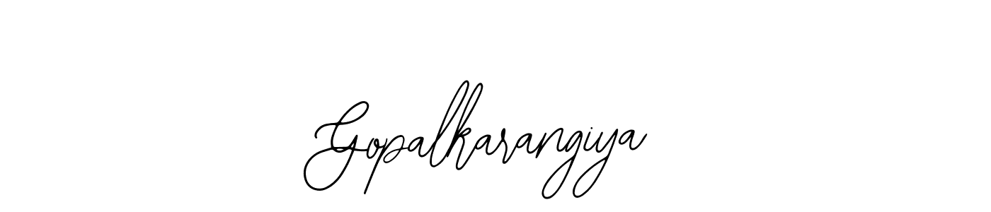 The best way (Bearetta-2O07w) to make a short signature is to pick only two or three words in your name. The name Gopalkarangiya include a total of six letters. For converting this name. Gopalkarangiya signature style 12 images and pictures png