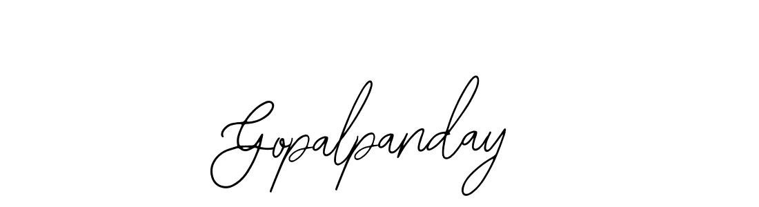 How to make Gopalpanday name signature. Use Bearetta-2O07w style for creating short signs online. This is the latest handwritten sign. Gopalpanday signature style 12 images and pictures png