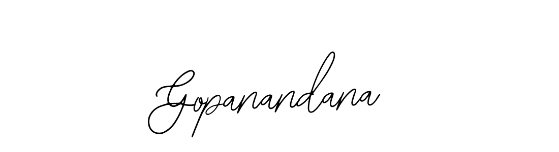 Use a signature maker to create a handwritten signature online. With this signature software, you can design (Bearetta-2O07w) your own signature for name Gopanandana. Gopanandana signature style 12 images and pictures png