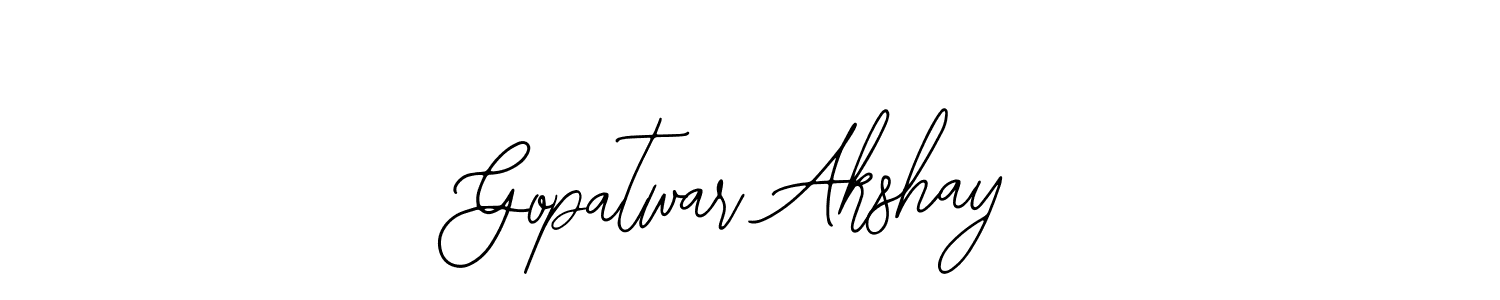 Create a beautiful signature design for name Gopatwar Akshay. With this signature (Bearetta-2O07w) fonts, you can make a handwritten signature for free. Gopatwar Akshay signature style 12 images and pictures png