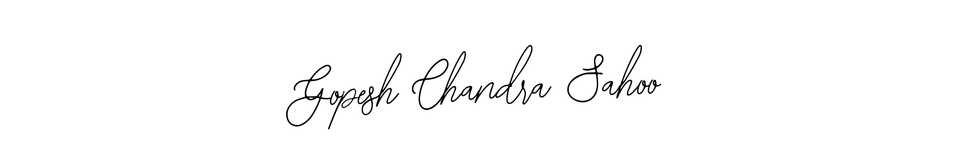 Also You can easily find your signature by using the search form. We will create Gopesh Chandra Sahoo name handwritten signature images for you free of cost using Bearetta-2O07w sign style. Gopesh Chandra Sahoo signature style 12 images and pictures png