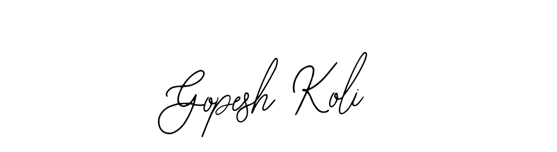 You can use this online signature creator to create a handwritten signature for the name Gopesh Koli. This is the best online autograph maker. Gopesh Koli signature style 12 images and pictures png