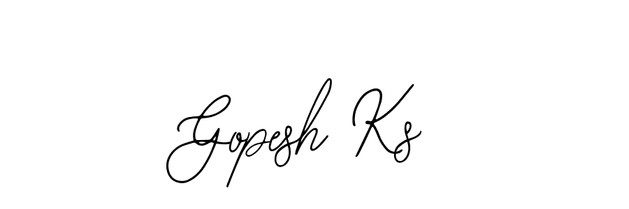 Also we have Gopesh Ks name is the best signature style. Create professional handwritten signature collection using Bearetta-2O07w autograph style. Gopesh Ks signature style 12 images and pictures png