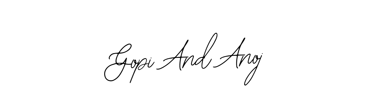 Design your own signature with our free online signature maker. With this signature software, you can create a handwritten (Bearetta-2O07w) signature for name Gopi And Anoj. Gopi And Anoj signature style 12 images and pictures png