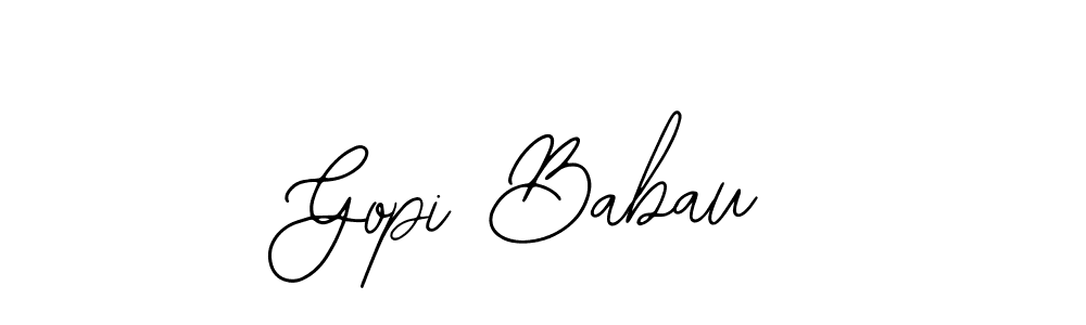 Bearetta-2O07w is a professional signature style that is perfect for those who want to add a touch of class to their signature. It is also a great choice for those who want to make their signature more unique. Get Gopi Babau name to fancy signature for free. Gopi Babau signature style 12 images and pictures png