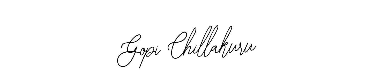Also we have Gopi Chillakuru name is the best signature style. Create professional handwritten signature collection using Bearetta-2O07w autograph style. Gopi Chillakuru signature style 12 images and pictures png
