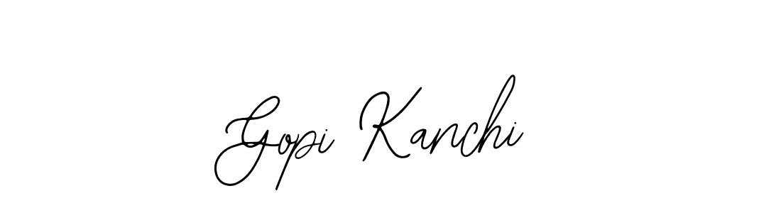 Also we have Gopi Kanchi name is the best signature style. Create professional handwritten signature collection using Bearetta-2O07w autograph style. Gopi Kanchi signature style 12 images and pictures png