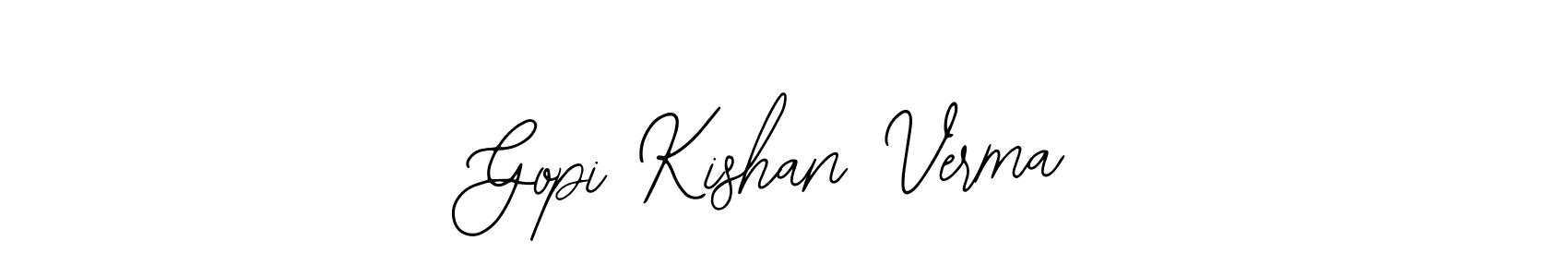 Design your own signature with our free online signature maker. With this signature software, you can create a handwritten (Bearetta-2O07w) signature for name Gopi Kishan Verma. Gopi Kishan Verma signature style 12 images and pictures png