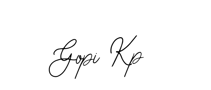 Use a signature maker to create a handwritten signature online. With this signature software, you can design (Bearetta-2O07w) your own signature for name Gopi Kp. Gopi Kp signature style 12 images and pictures png