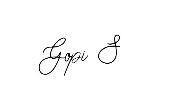 Design your own signature with our free online signature maker. With this signature software, you can create a handwritten (Bearetta-2O07w) signature for name Gopi S. Gopi S signature style 12 images and pictures png