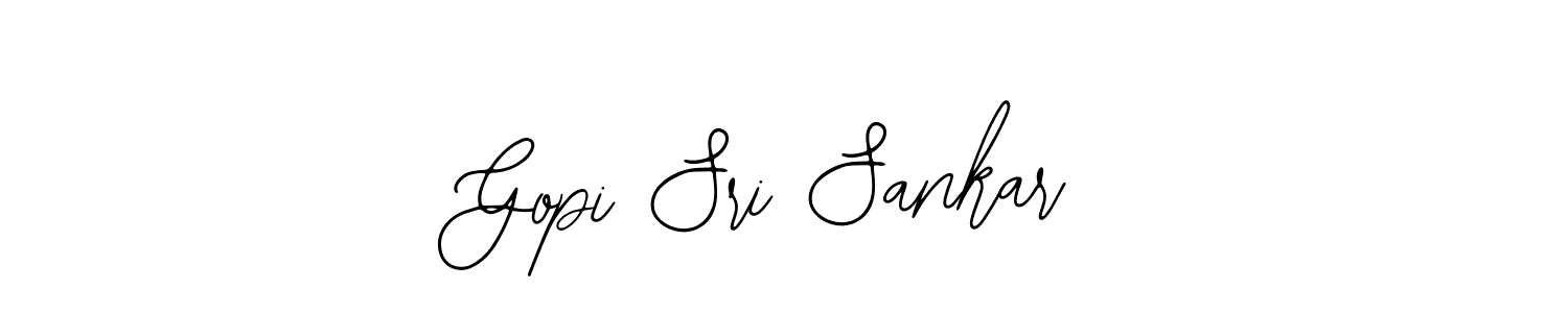 How to make Gopi Sri Sankar name signature. Use Bearetta-2O07w style for creating short signs online. This is the latest handwritten sign. Gopi Sri Sankar signature style 12 images and pictures png