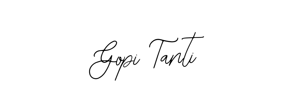 Similarly Bearetta-2O07w is the best handwritten signature design. Signature creator online .You can use it as an online autograph creator for name Gopi Tanti. Gopi Tanti signature style 12 images and pictures png