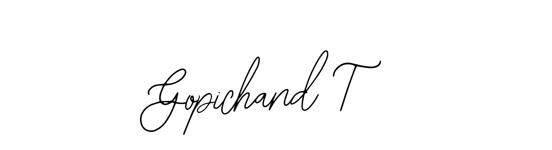 Also You can easily find your signature by using the search form. We will create Gopichand T name handwritten signature images for you free of cost using Bearetta-2O07w sign style. Gopichand T signature style 12 images and pictures png