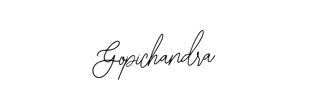 How to make Gopichandra name signature. Use Bearetta-2O07w style for creating short signs online. This is the latest handwritten sign. Gopichandra signature style 12 images and pictures png