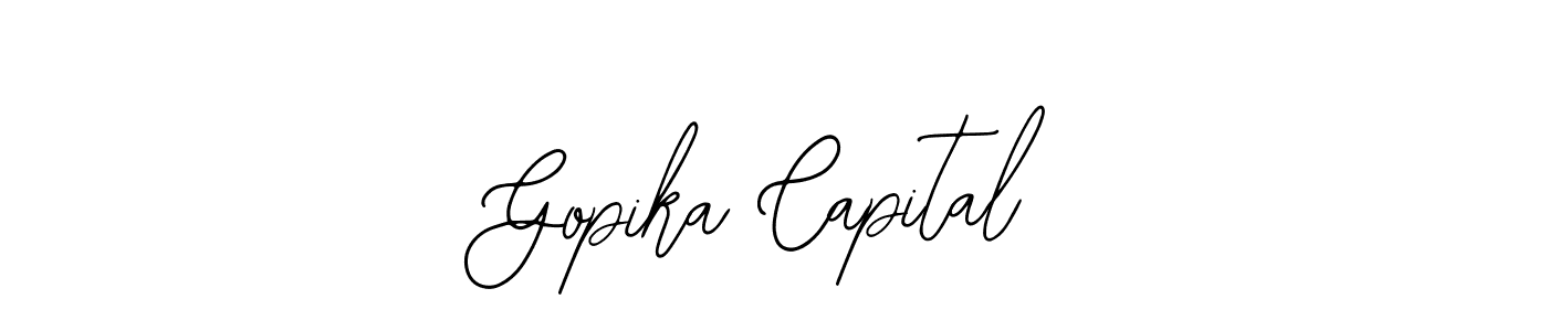 Once you've used our free online signature maker to create your best signature Bearetta-2O07w style, it's time to enjoy all of the benefits that Gopika Capital name signing documents. Gopika Capital signature style 12 images and pictures png