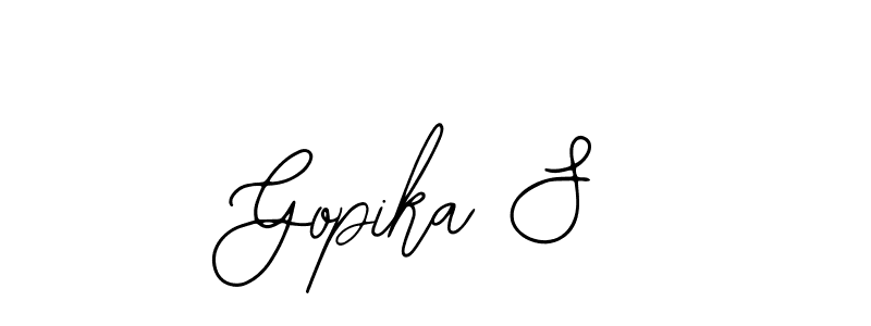 Make a beautiful signature design for name Gopika S. With this signature (Bearetta-2O07w) style, you can create a handwritten signature for free. Gopika S signature style 12 images and pictures png