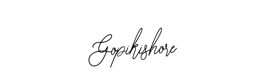 You should practise on your own different ways (Bearetta-2O07w) to write your name (Gopikishore) in signature. don't let someone else do it for you. Gopikishore signature style 12 images and pictures png
