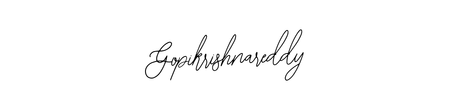 How to Draw Gopikrishnareddy signature style? Bearetta-2O07w is a latest design signature styles for name Gopikrishnareddy. Gopikrishnareddy signature style 12 images and pictures png